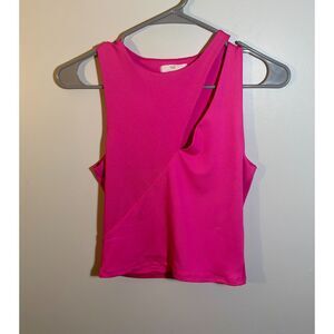 Live in the Moment Women’s Sleeveless Tank Top Small Pink